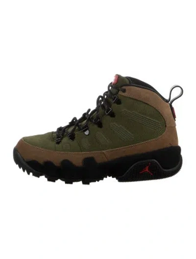 Pre-owned Jordan 9 Retro Boot Nrg Military Brown Legion Green Athletic Sneakers