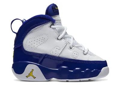 Pre-owned Jordan 9 Retro Kobe Bryant Pe Sneakers In White/tour Yellow/concord