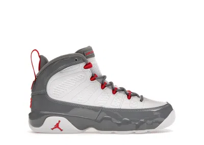 Pre-owned Jordan 9 Retro Sneakers In White/fire Red/grey
