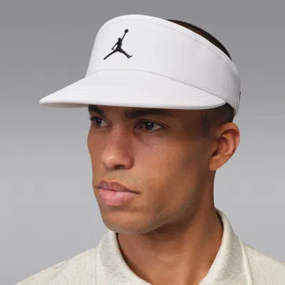 Jordan Ace Dri-fit Golf Visor In White