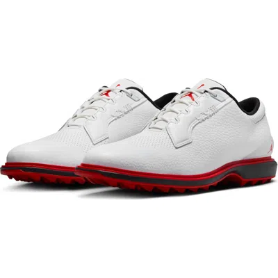 Jordan Adg 5 Golf Shoe In White/black/varsity Red