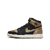 Jordan Air  1 High Og "black And Gold" Big Kids' Shoes