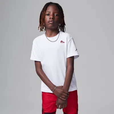 Jordan Air  1 Little Kids' Patch T-shirt In White