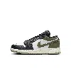 Jordan Air  1 Low Big Kids' Shoes In Olive/black/white