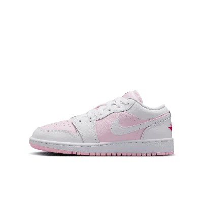 Jordan Air  1 Low Big Kids' Shoes In Pink Foam/white/red