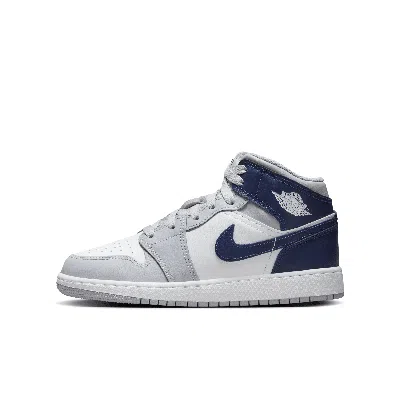 Jordan Air  1 Mid Big Kids' Shoes In White