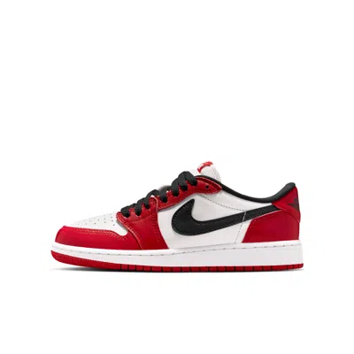 Jordan Babies' Air  1 Retro Low "chicago" Big Kids' Shoes In White