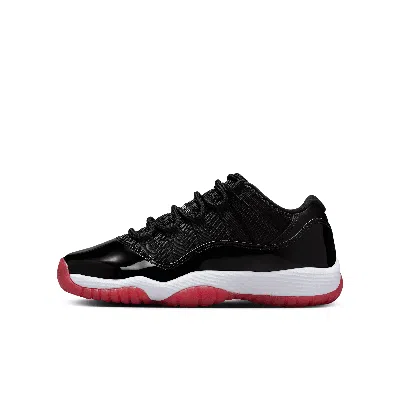 Jordan Babies' Air  11 Retro Low "bred" Big Kids' Shoes In Black