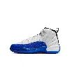 Jordan Babies' Air  12 Retro "white & Game Royal" Big Kids' Shoes
