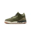 Jordan Air  3 Retro "medium Olive" Big Kids' Shoes In Multi