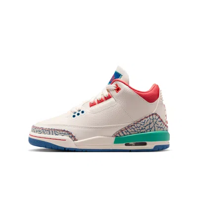 Jordan Babies' Air  3 Retro "play Your Way" Big Kids' Shoes In White