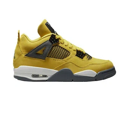 Pre-owned Jordan Air 4 Retro Lifestyle Sneakers Lightning Men Tour Yellow Ct8527 Lace Up