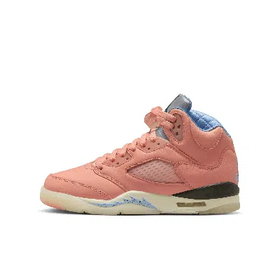 Jordan Air  5 X Dj Khaled Big Kids' Shoes In Pink