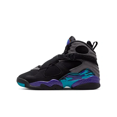 Jordan Air  8 Retro "aqua" Big Kids' Shoes In Black