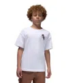 Jordan Air Big Boys 8-20 Crewneck T-shirt In White