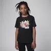 Jordan Kids' Big Boys Air Comics Dunk Short-sleeve Graphic T-shirt In Black