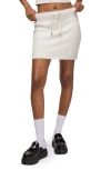 Jordan Air Drawstring Waist Sweater Skirt In White