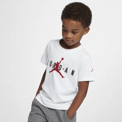 Jordan Air Graphic Tee Little Kids' T-shirt In White