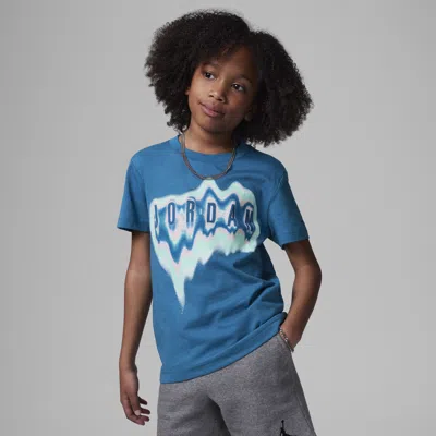 Jordan Air Heat Map Little Kids' Graphic T-shirt In Blue