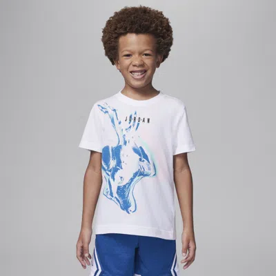 Jordan Air Heat Map Little Kids' Graphic T-shirt In White