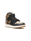 Jordan Air  1 "black/metallic Gold" Sneakers In Black