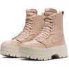Jordan Air  1 Brooklyn Platform Sneaker In Legend Medium Brown/ore Wood
