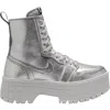 Jordan Air  1 Brooklyn Platform Sneaker In Metallic Silver/ Neutral Grey