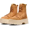 Jordan Air  1 Brooklyn Platform Sneaker In Wheat/muslin/wheat