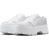 Jordan Air  1 Brooklyn Platform Sneaker In White/metallic Silver