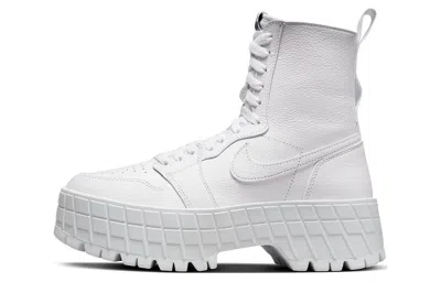 Pre-owned Jordan Air  1 Brooklyn Triple White W - Fj5737-111