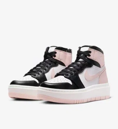 Pre-owned Jordan Air  1 Elevate High Women's 8.5 White Black Pink Authentic