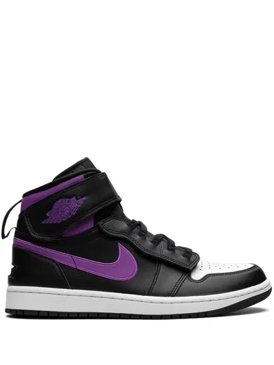 Jordan Air  1 Hi Flyease "wild Berry" Sneakers In Schwarz