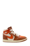 Jordan Women's Air  1 High Method Of Make Shoes In Desert Orange/ Sail/ Orange