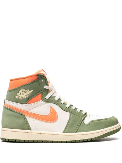 Jordan Men's Air  1 High Og Craft "celadon" Shoes In Green