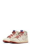 Jordan Women's Air  1 High Og "rare Air" Shoes In Sail/cinnabar/light Bone