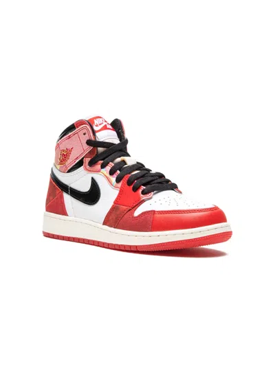 Jordan Kids' Air  1 High Og "spider-man Across The Spider-verse" Sneakers In 601 University Red/black/white