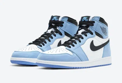 Pre-owned Jordan Air  1 High Og University Blue 40 40.5 41 42 42.5 43 44 44.5 45 45.5 46 In Mehrfarbig