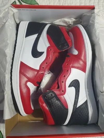 Pre-owned Jordan Air  1 High Satin Snake Chicago Size11.5w/ Mens 10 Deadstock