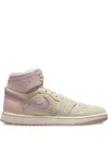 Jordan Air  1 High Zoom Air Cmft 2 "muslin/particle Beige/sail/plum Chalk" Sneakers In Neutrals