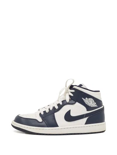 Pre-owned Jordan Air  1 High-top Sneakers In White