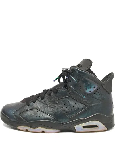 Pre-owned Jordan Air  1 Iridescent-effect Sneakers In Blue