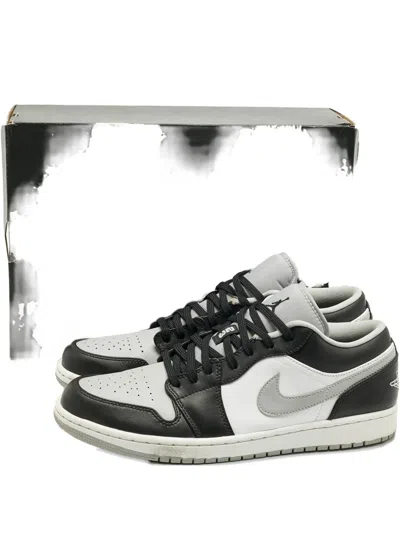 Pre-owned Jordan Air  1 Leather Low Sneakers In Black