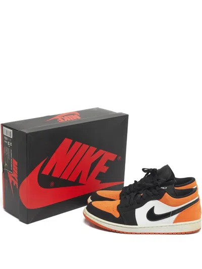 Pre-owned Jordan Air  1 Leather Sneakers In Orange