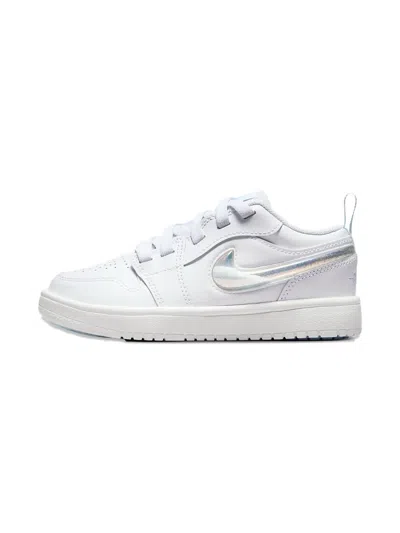 Jordan Kids' Air  1 Leather Sneakers In White