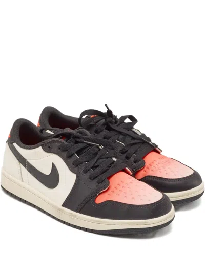 Pre-owned Jordan Air  1 Logo-detail Sneakers In Neutral