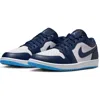 Jordan Aj 1 Low In Midnight Navy/white/univ Blue