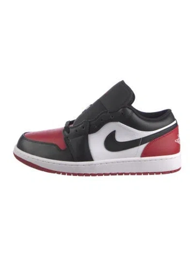 Pre-owned Jordan Air  1 Low 'bred Toe 2.0' Sneakers In Black