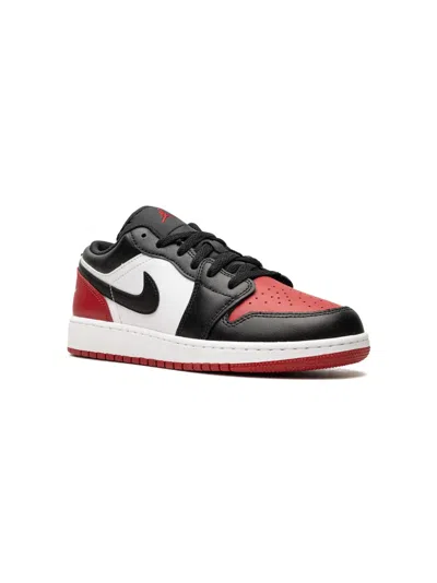 Jordan Kids' Air  1 Low "bred Toe" Sneakers In White