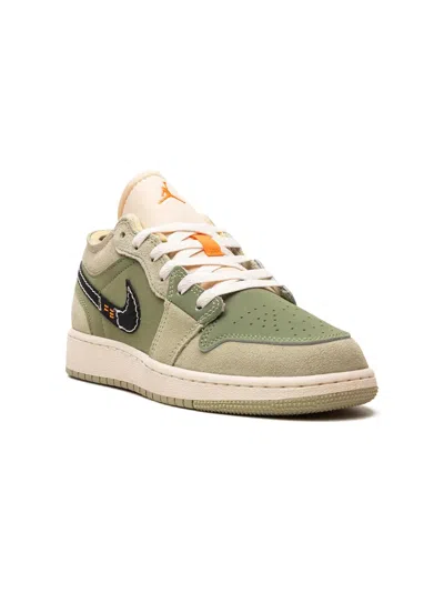 Jordan Kids' Air  1 Low Craft Se "light Olive" Sneakers In Green