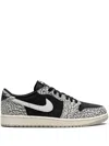 Jordan Air  1 Low "elephant Print" Sneakers In Black